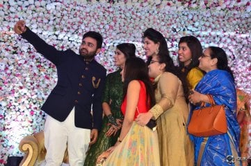 Celebs at Talasani Srinivas Yadav Daughter Wedding Reception